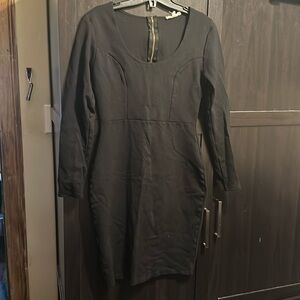 Sexy fitted woman’s black dress